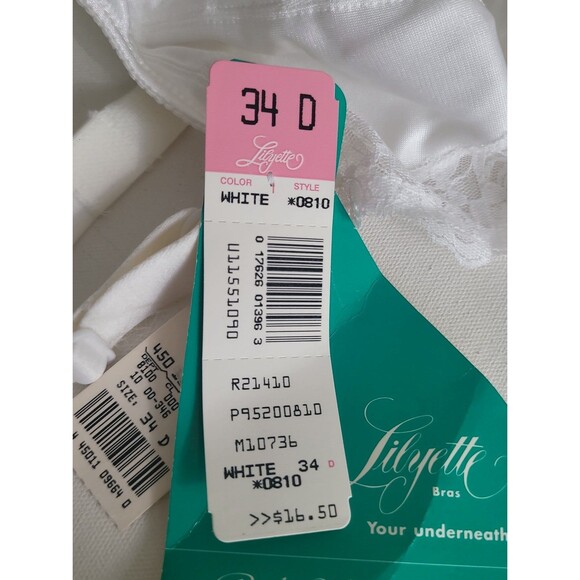 VTG Lilyette White Full Figure Bra Sz 34D NWT - Picture 7 of 9